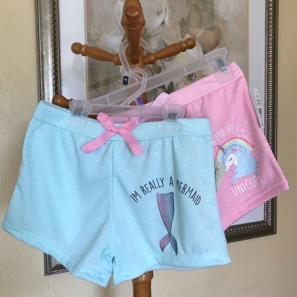 New Cute Shorts! Unicorn & Mermaid, Size 4